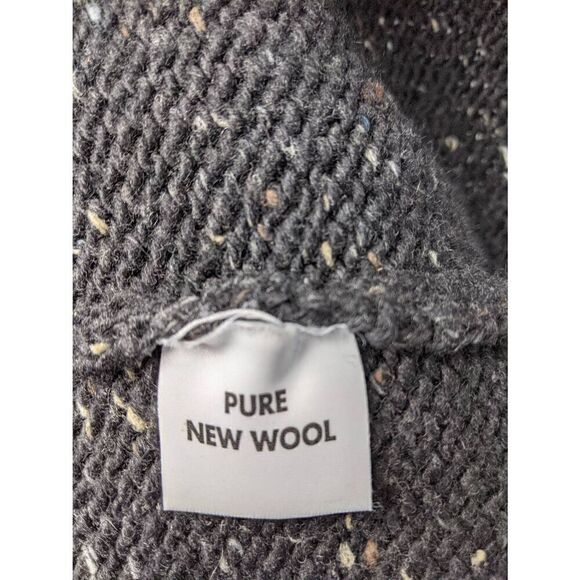 Inishowen Designs Irish Donegal Sz S-M Gray Beige New Pure Wool Sweater Roll Nec - Picture 4 of 7